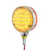 4" Amber/Red Clear Lens Double Face High Power Pearl LED Pedestal Light