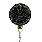4" Amber/Red Smoke Lens Double Face High Power Pearl LED Pedestal Light