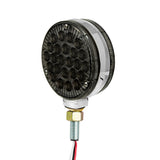 4" Amber/Red Smoke Lens Double Face High Power Pearl LED Pedestal Light