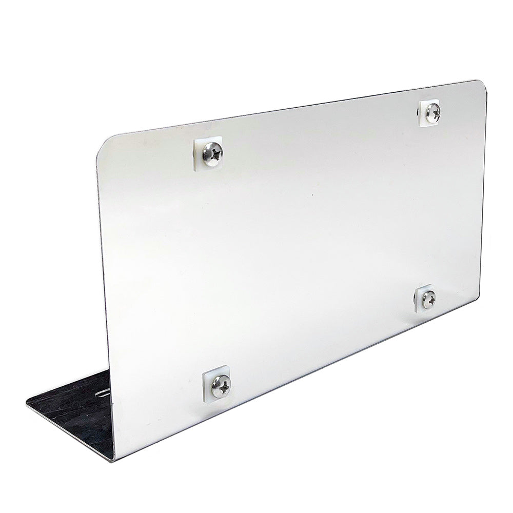 Stainless Steel Flanged License Plate Holder