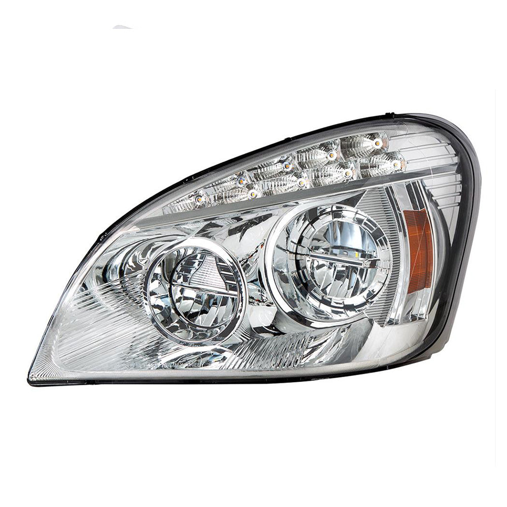 Freightliner Cascadia 2008-2017 Chrome Inner Housing Competition Series LED Headlight