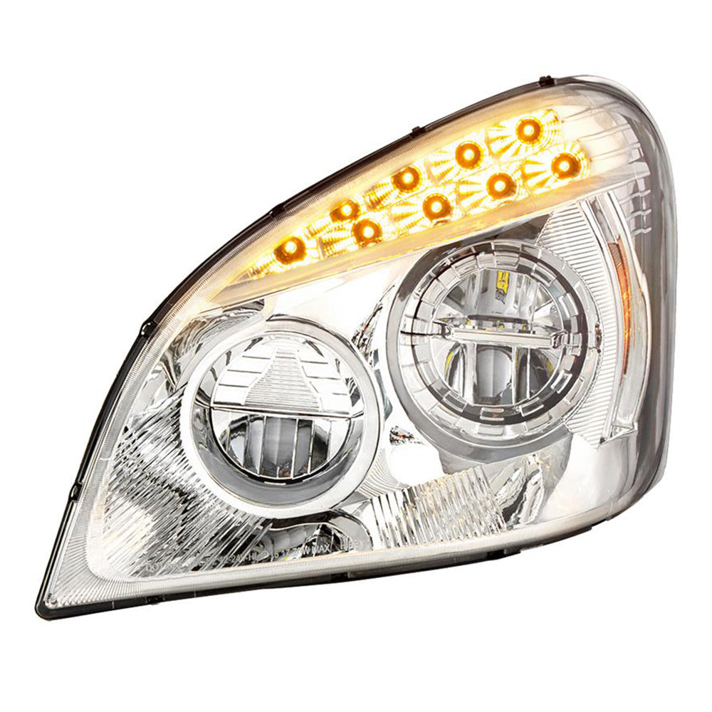 Freightliner Cascadia 2008-2017 Chrome Inner Housing Competition Series LED Headlight