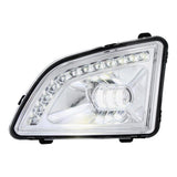 Volvo VNL 2018+ Chrome Inner Housing 18 LED Projector Fog Light With Position Light