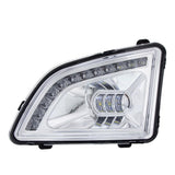 Volvo VNL 2018+ Chrome Inner Housing 18 LED Projector Fog Light With Position Light