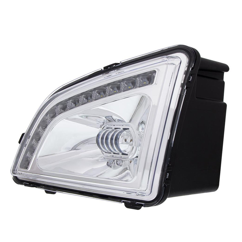 Volvo VNL 2018+ Chrome Inner Housing 18 LED Projector Fog Light With Position Light