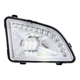 Volvo VNL 2018+ Chrome Inner Housing 18 LED Projector Fog Light With Position Light