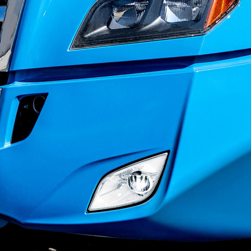 Freightliner Cascadia 2018+ Chrome Inner Housing Fog Light With Single LED "“ Competition Series