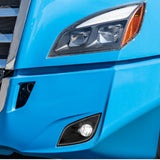 Freightliner Cascadia 2018+ Black Inner Housing Fog Light With Single LED "“ Competition Series
