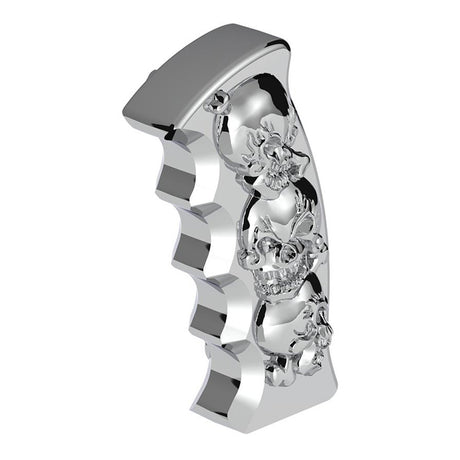 Skull pistol Grip gearshift knob, close-up