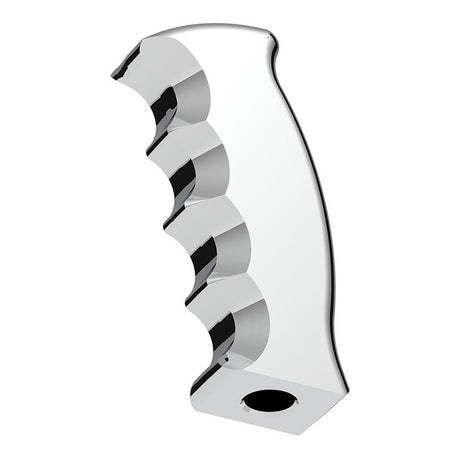 Close-up of chrome pistol Grip shifter knob