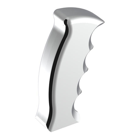 Chrome pistol Grip shifter knob from another angle