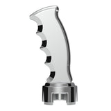 Chrome Pistol Grip Shifter Knob with 13/15/18 Speed Adapter