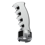 Chrome Pistol Grip Shifter Knob with 13/15/18 Speed Adapter