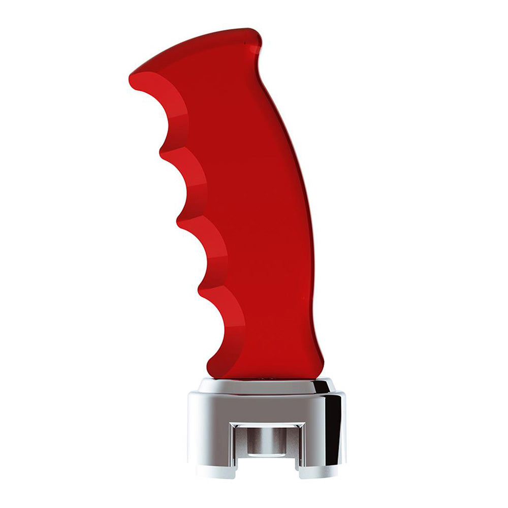 Red Pistol Grip Shifter Knob with 13/15/18 Speed Adapter