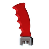 Red Pistol Grip Shifter Knob with 13/15/18 Speed Adapter