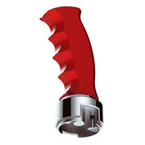 Red Pistol Grip Shifter Knob with 13/15/18 Speed Adapter