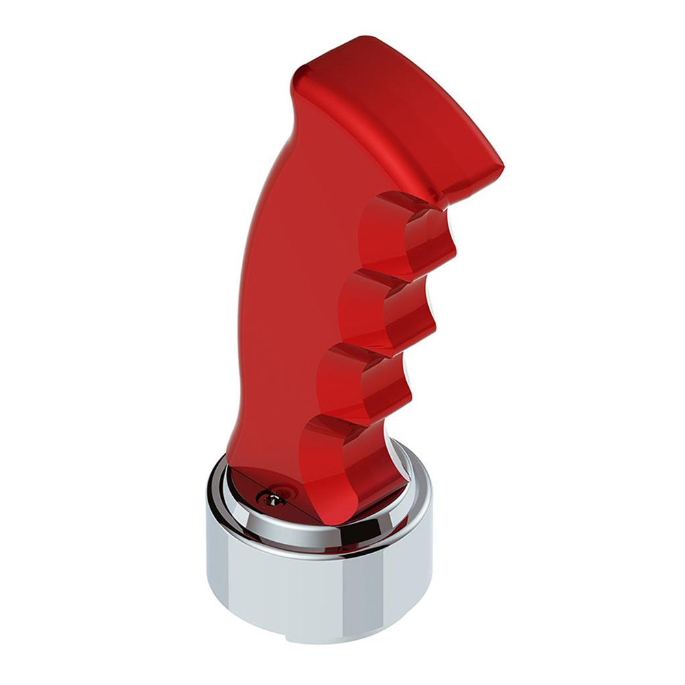 Red Pistol Grip Shifter Knob with 13/15/18 Speed Adapter