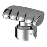 Chrome T Shape Gear Knob with 13/15/18 Speed Adapter