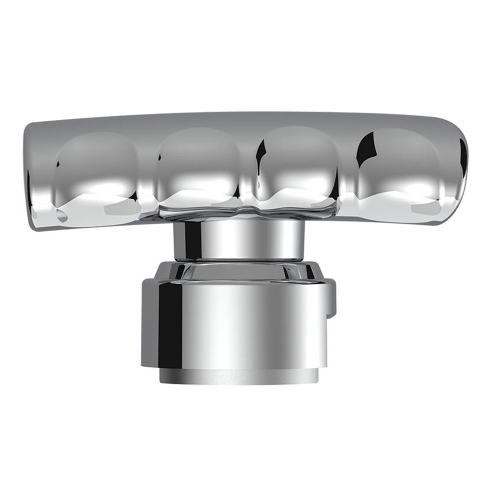 Chrome T Shape Gear Knob with 13/15/18 Speed Adapter