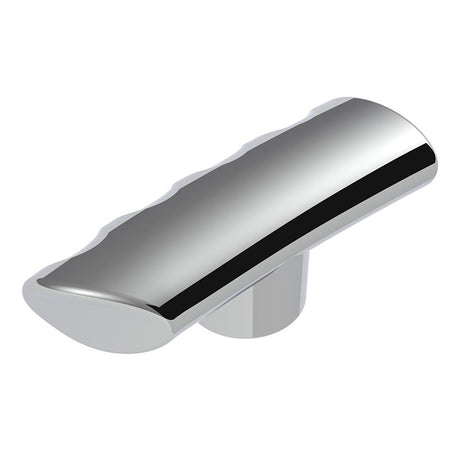 Close-up of chrome T shape gear knob