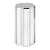 33mm x 3-1/2" Chrome Plastic Sonic Flat Top Lug Nut Cover - Push On