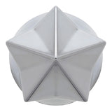 33mm x 3-1/2" Chrome Plastic Pointed Star Lug Nut Cover - Push On