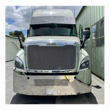 18" Freightliner Cascadia Set Back Axle Bumper with Mounting Brackets and Tow, 3/4" Light Cutouts