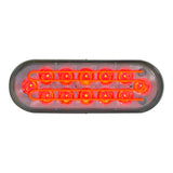 6" 12 LED Heated Oval Red Stop, Turn and Tail to Back Up Light