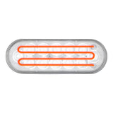 6" 12 LED Heated Oval Red Stop, Turn and Tail to Back Up Light
