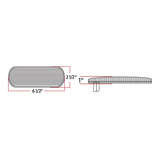 6" Oval 12 LED Dual Revolution Light