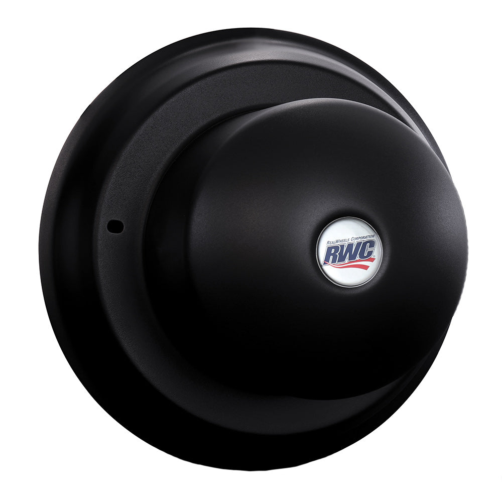 22-1/2" - 24-1/2" Stealth Black Universal Stainless Steel Smooth Face Cover-Up for Rear Hub Covers