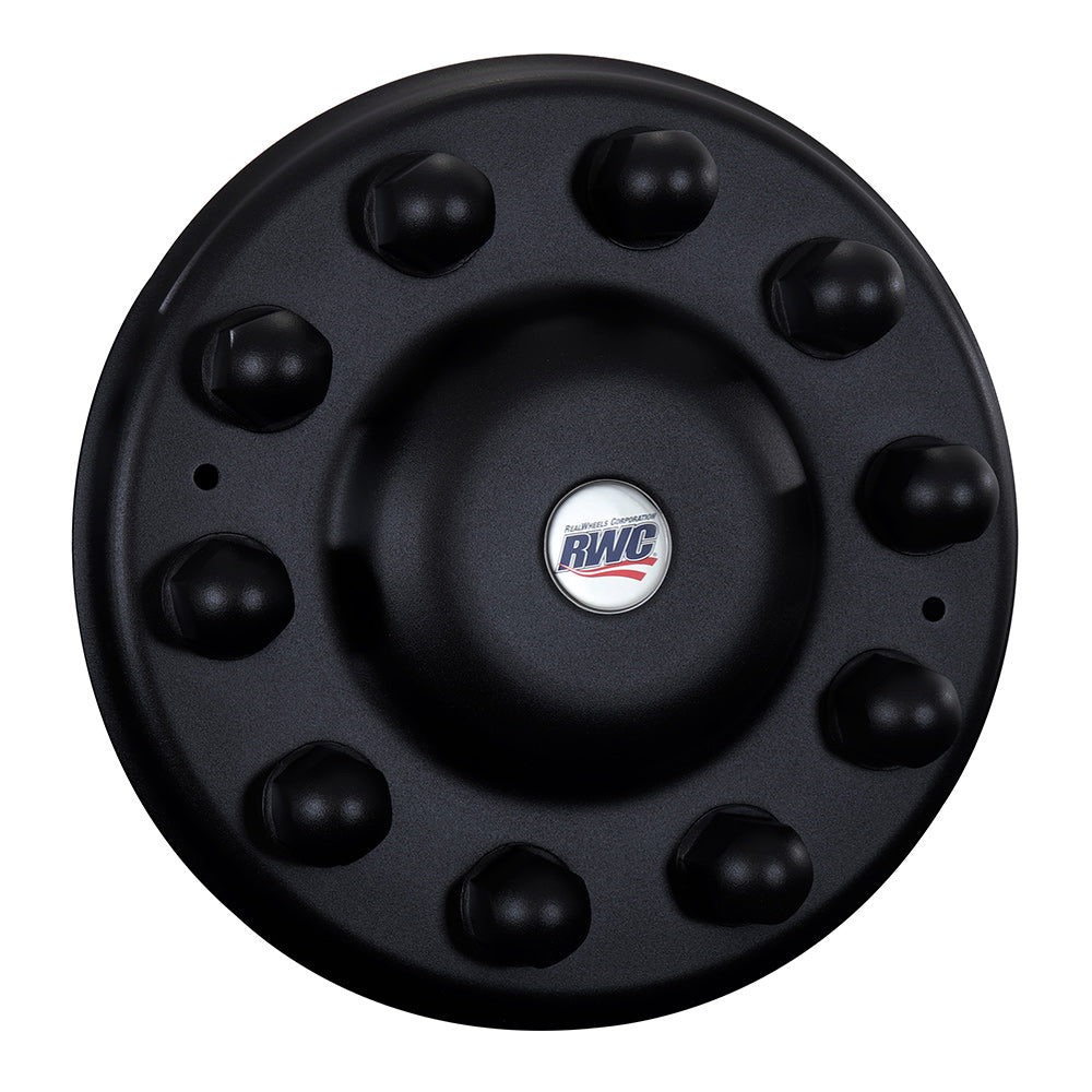22-1/2", 24-1/2" Stealth Black Universal Stainless Steel Unitized Cover-Up for Front Hub Covers
