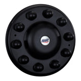 22-1/2", 24-1/2" Stealth Black Universal Stainless Steel Unitized Cover-Up for Front Hub Covers