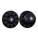 22-1/2", 24-1/2" Stealth Black Universal Stainless Steel Unitized Cover-Up Kit for Front and Rear Hub Covers