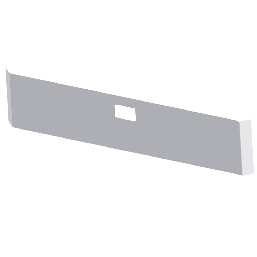 Peterbilt 357, 378, 379 22" Mitered Chrome Plated Blind Mount Bumper with Tow Hole