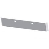 Peterbilt 365, 367, 388, 389, 567 and Kenworth W990 18" Mitered Chrome Plated Blind Mount Bumper with Tow Hole Cutouts