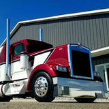 20" Chrome Plated American Eagle Bumper with Blind Mount for Peterbilt and Kenworth