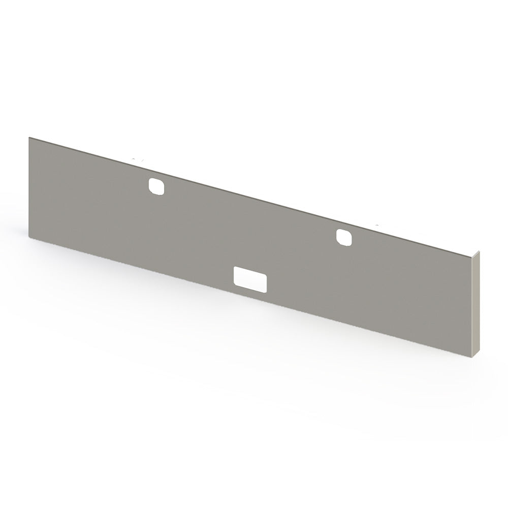 Kenworth W900L, W900B 22" Boxed End Blind Mount Chrome Plated Bumper with Step and Tow Holes