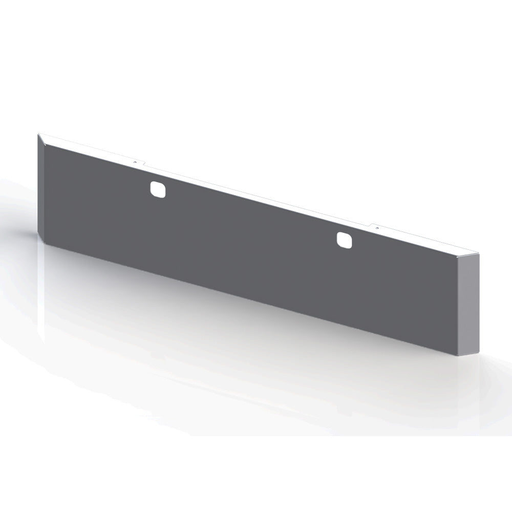 Kenworth W900B, W900L 22" Chrome Plated Mitered End Blind Mount Bumper with Tow Holes