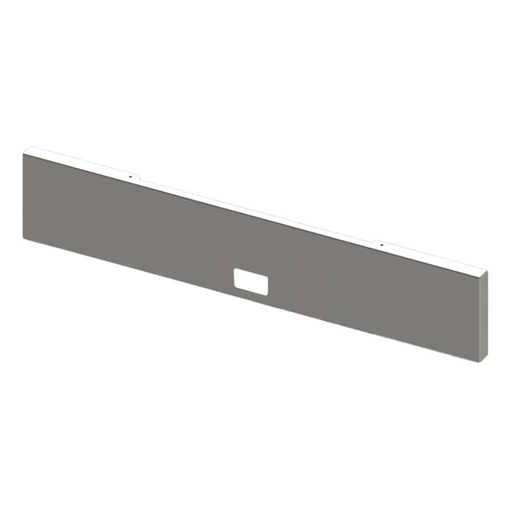 Kenworth W900B, W900L 20" Chrome Plated Boxed End Blind Mount Bumper with Step Hole