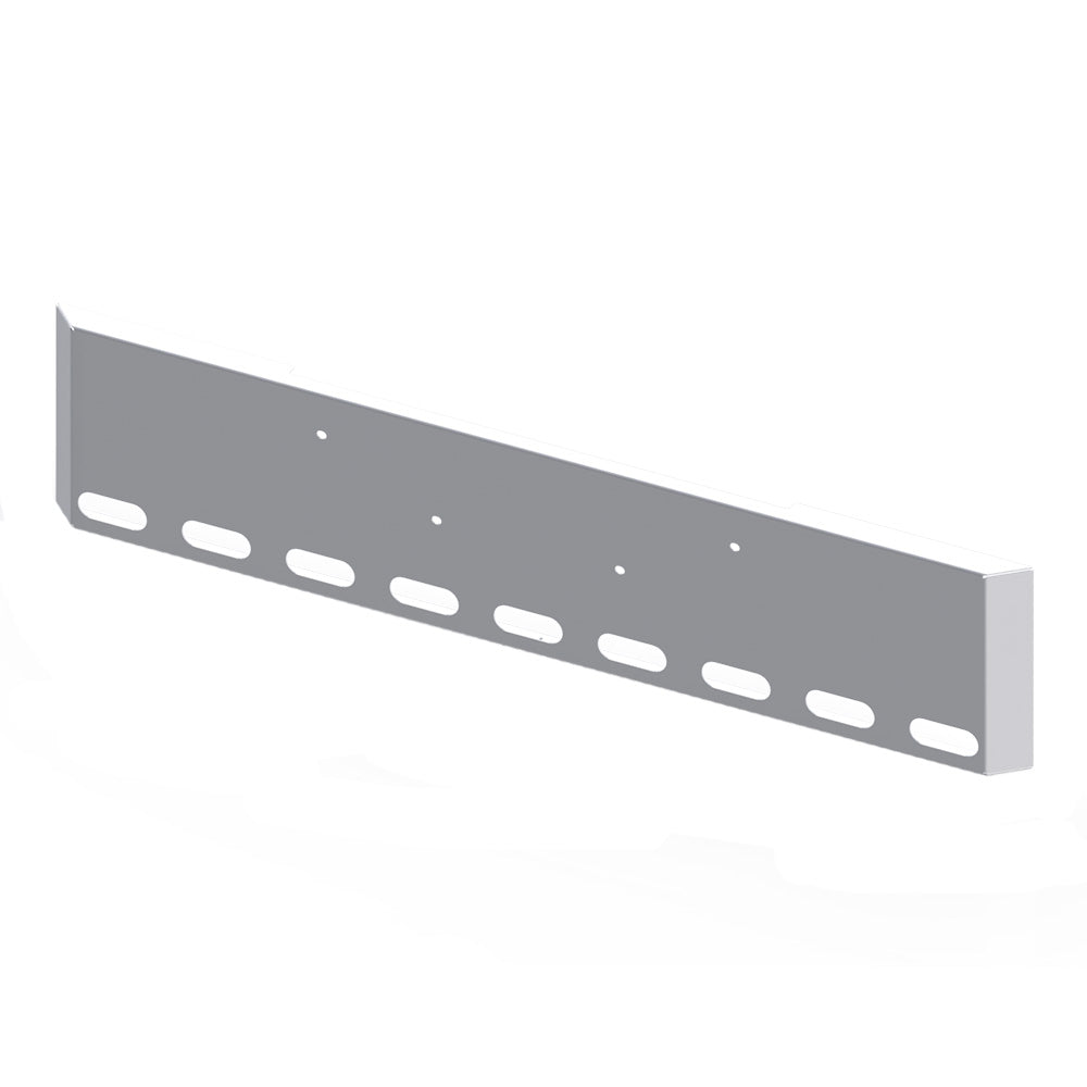 Peterbilt 365, 367, 388, 389, 567 20" Mitered End Chrome Bumper with Nine Oval Light Cutouts