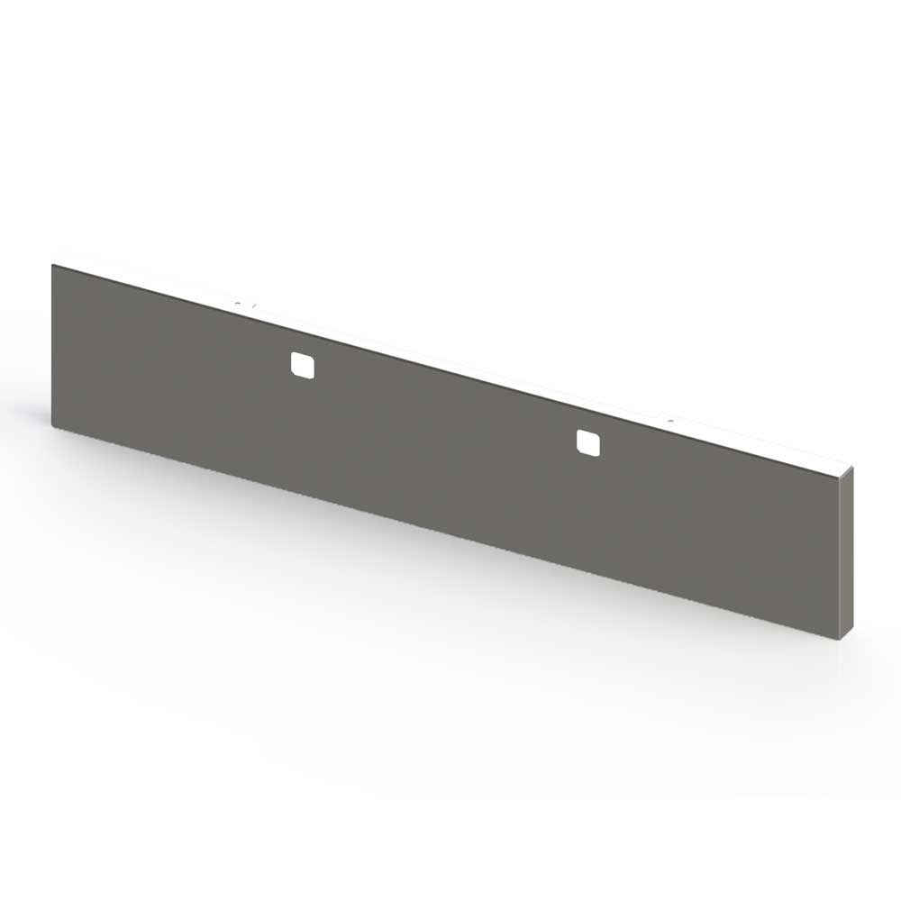 Peterbilt 365, 367, 388, 389, 567 20" Chrome Plated Stainless Steel Blind Mount Boxed End Bumper with Tow Holes