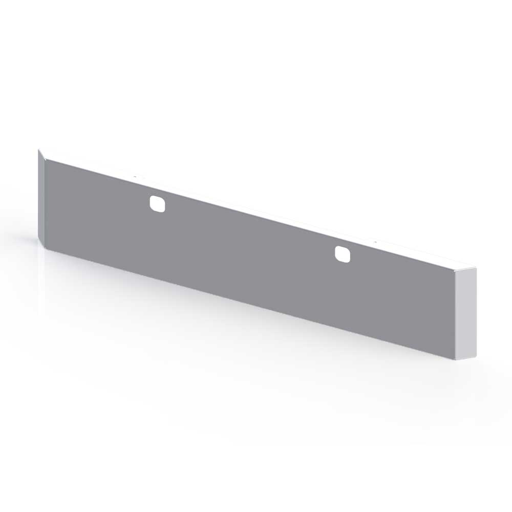 20" Kenworth W900L, W900B Chrome Plated Stainless Steel Mitered End Blind Mount Bumper with Tow Holes
