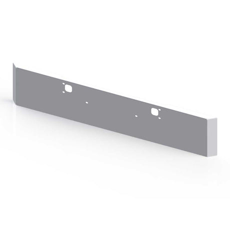 Kenworth W900L, W900B 18" chrome stainless steel mitered end bumper with tow holes for semi trucks