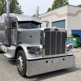 Peterbilt 365, 367, 388, 389, 567 20" American Eagle Chrome Carbon Steel Bumper with Tow Holes