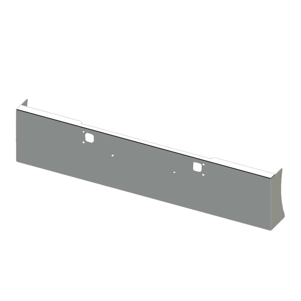 Peterbilt 365, 367, 388, 389, 567 20" American Eagle Chrome Carbon Steel Bumper with Tow Holes