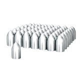 33mm x 3-7/8" Chrome Plastic Bullet Nut Cover - Push On 60 Pack