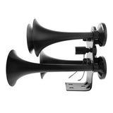 Black 4 Trumpet Air Powered Train Horn - Competition Series