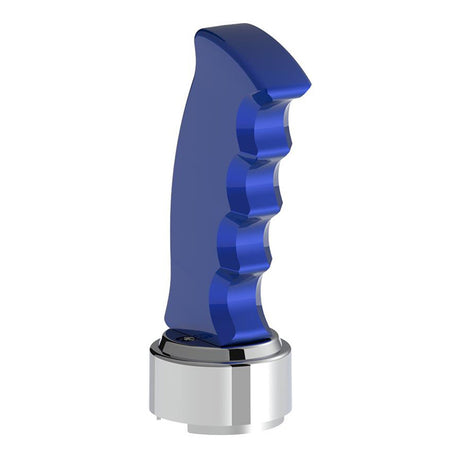 Another angle of blue pistol Grip shifter knob with 13/15/18 speed adapter