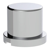 15/16" x 1-3/16" Chrome Plastic Top Hat Nut Covers - Push On 60PK